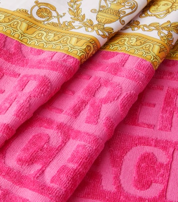 Versace Allover cotton terry beach towel | Versace Home