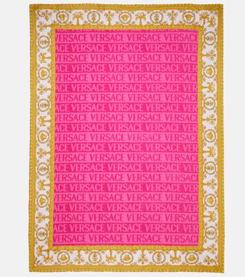 Versace Allover cotton terry beach towel | Versace Home