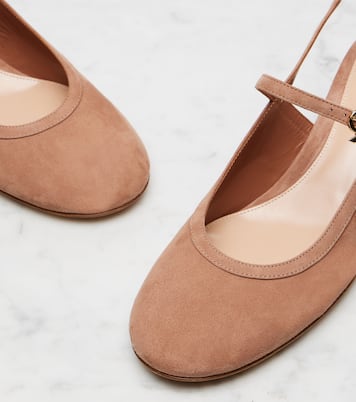 45 suede slingback pumps | Gianvito Rossi