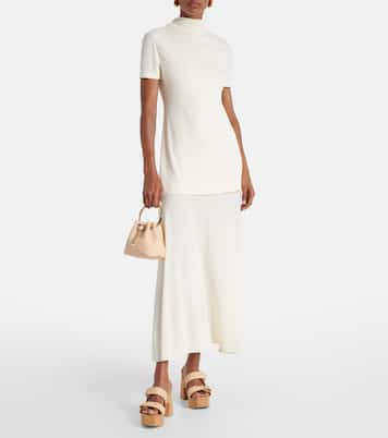 Fayence 95 leather wedge sandals | Jimmy Choo