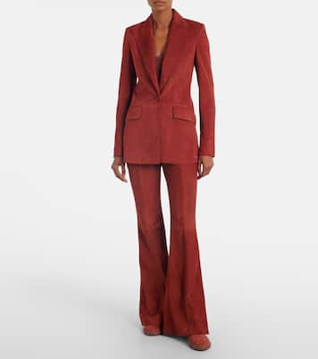 Schlaghose Rhein aus Veloursleder | Gabriela Hearst