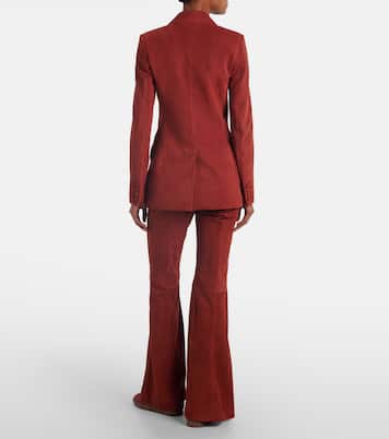 Schlaghose Rhein aus Veloursleder | Gabriela Hearst