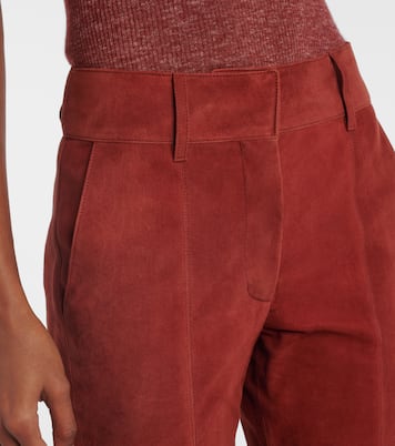 Schlaghose Rhein aus Veloursleder | Gabriela Hearst