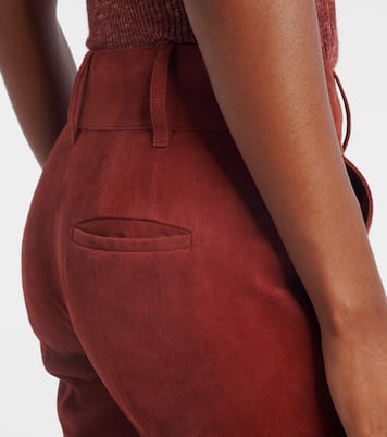 Schlaghose Rhein aus Veloursleder | Gabriela Hearst