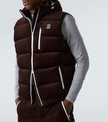 Cotton corduroy down ski vest | Brunello Cucinelli