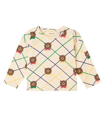 Bear Check cotton-blend jersey T-shirt | Mini Rodini