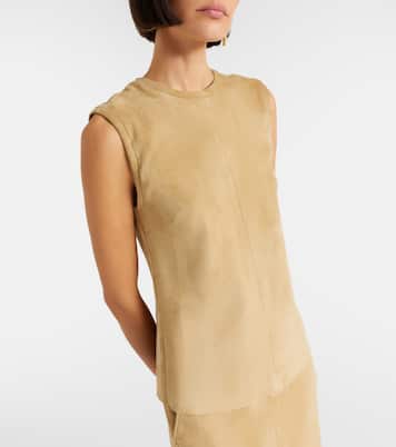 Top Miuccia aus Veloursleder | Stouls