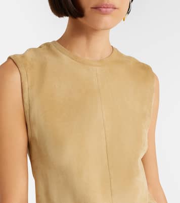 Top Miuccia aus Veloursleder | Stouls