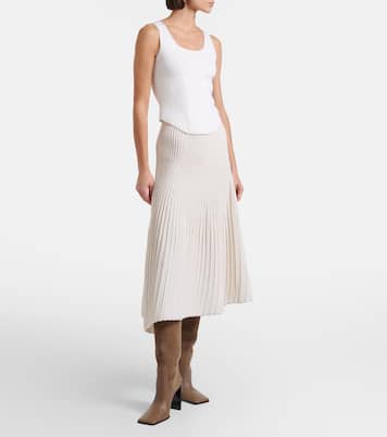 Wool and cashmere midi skirt | Alaïa
