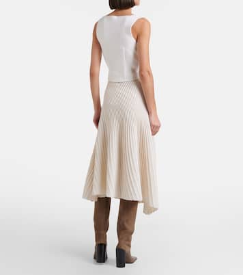 Wool and cashmere midi skirt | Alaïa