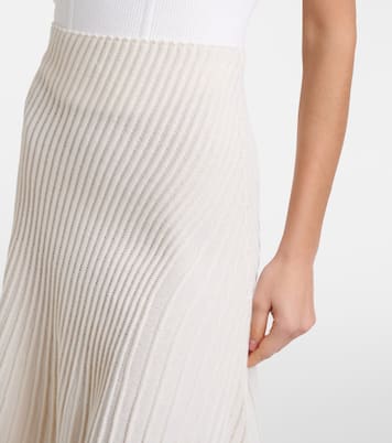 Wool and cashmere midi skirt | Alaïa