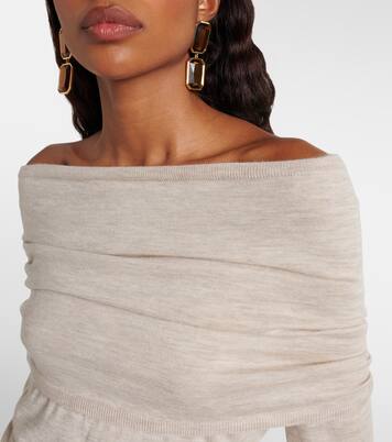 Faretra off-shoulder cashmere sweater | Max Mara