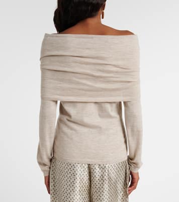 Faretra off-shoulder cashmere sweater | Max Mara