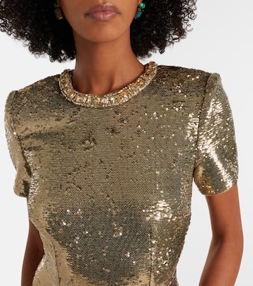 Robe mit Pailletten und Kristallen | Roland Mouret