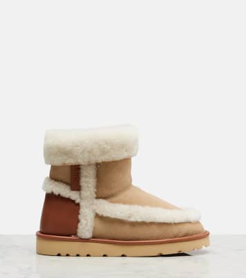 Dolcie shearling-trimmed ankle boots | Chloé