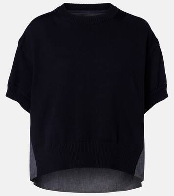 Cotton-blend top | Sacai
