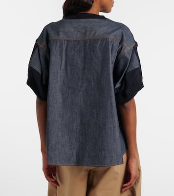 Cotton-blend top | Sacai