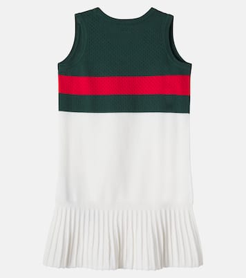 Vestido de algodón con Web | Gucci Kids