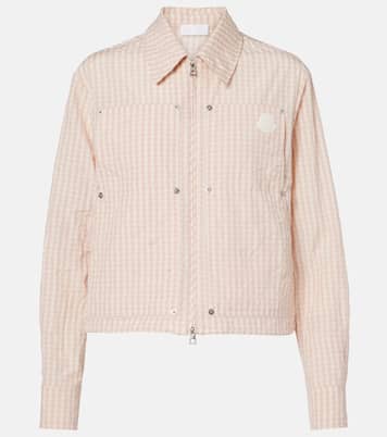Gingham cotton-blend jacket | Moncler
