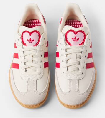 Samba OG suede-trimmed leather sneakers | Adidas Originals Kids