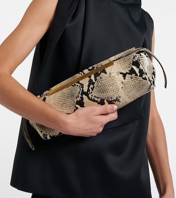 Donna leather clutch | Khaite