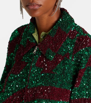 Sequined blouson jacket | Dries Van Noten