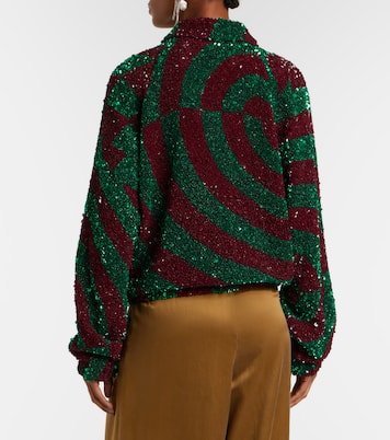 Sequined blouson jacket | Dries Van Noten