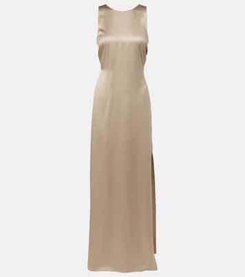 Abito lungo Azoto in satin di seta | Max Mara
