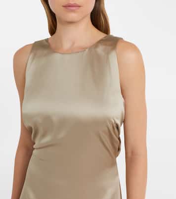 Abito lungo Azoto in satin di seta | Max Mara
