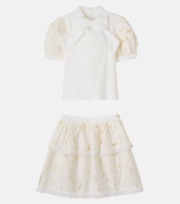 Ensemble top et jupe en coton mélangé | Patachou