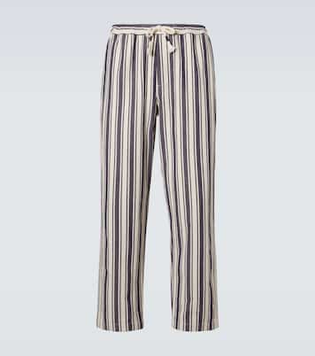 Pantalon droit Sonoran rayé en coton | Orlebar Brown