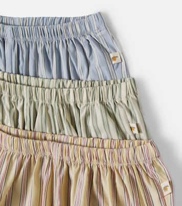 Set de 3 shorts Azur en popeline de coton | Konges Sløjd