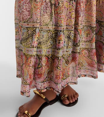 Kamilah floral lamé maxi dress | Rixo