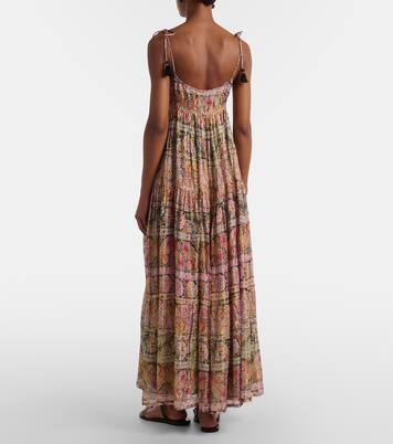 Kamilah floral lamé maxi dress | Rixo