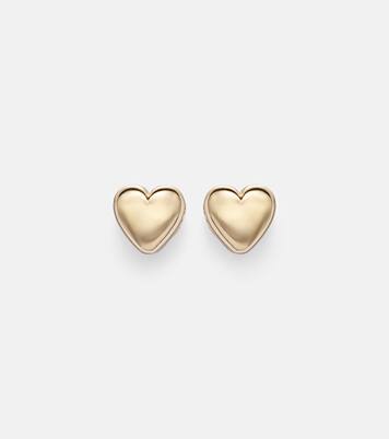 Puffy Heart 14kt gold earrings | Roxanne First