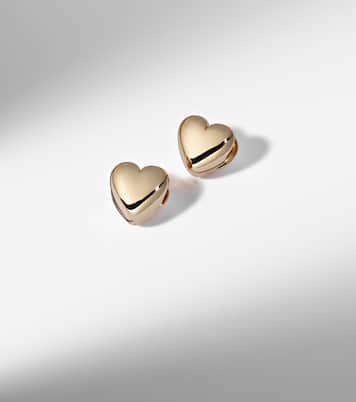 Puffy Heart 14kt gold earrings | Roxanne First