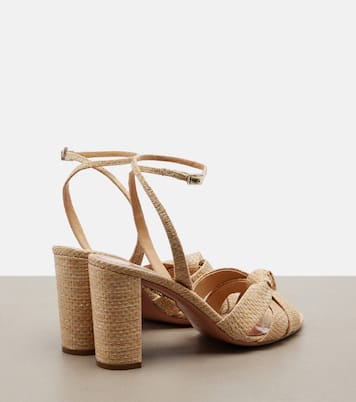 Nina raffia slingback sandals | Aquazzura