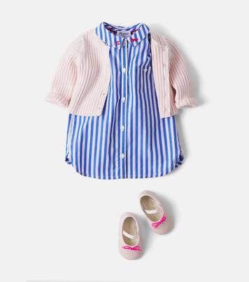 x Kitsuné Baby Lydiah striped cotton dress | Bonpoint