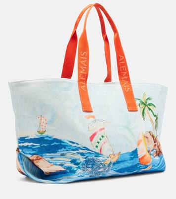 Printed cotton canvas tote bag | Alémais