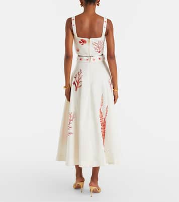 Jupe miid Tangelo en coton imprimé | Agua by Agua Bendita