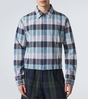 Checked cotton blouson jacket | JW Anderson