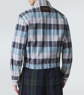 Checked cotton blouson jacket | JW Anderson
