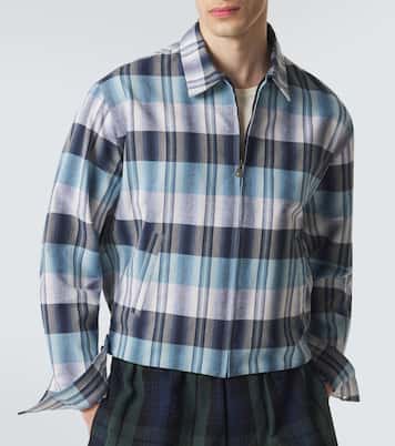 Checked cotton blouson jacket | JW Anderson