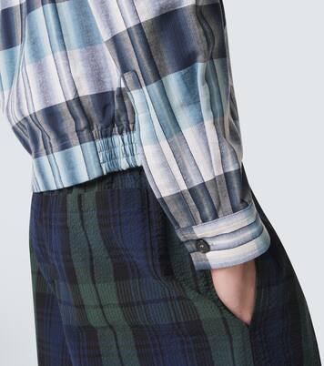 Checked cotton blouson jacket | JW Anderson