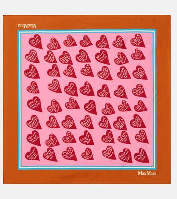 Printed silk twill scarf | Max Mara