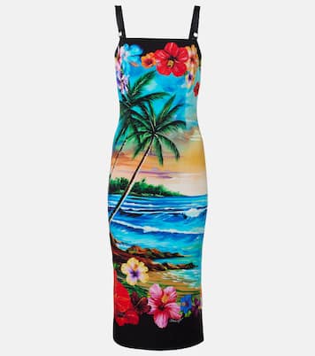 Midikleid aus einem Seidengemisch | Dolce&Gabbana
