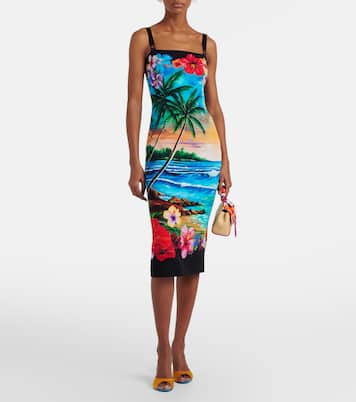 Midikleid aus einem Seidengemisch | Dolce&Gabbana