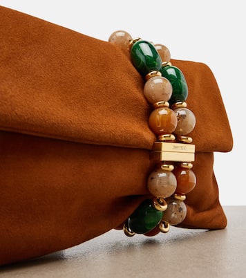 Zandra beaded suede clutch | Jimmy Choo