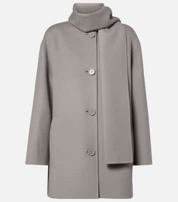 Scarf-detail virgin wool coat | 'S Max Mara