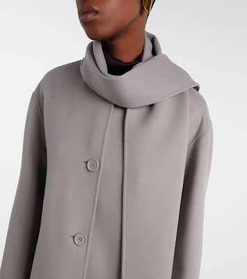 Scarf-detail virgin wool coat | 'S Max Mara